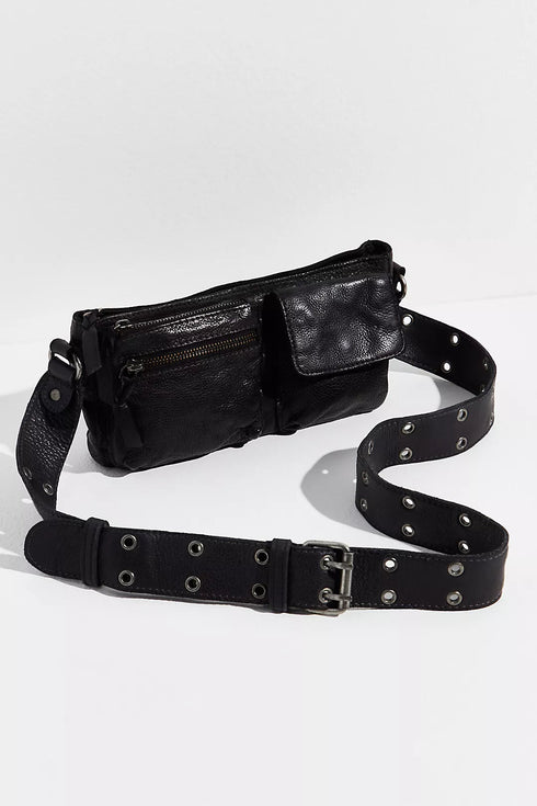 Wade Leather Sling - Free People - Black